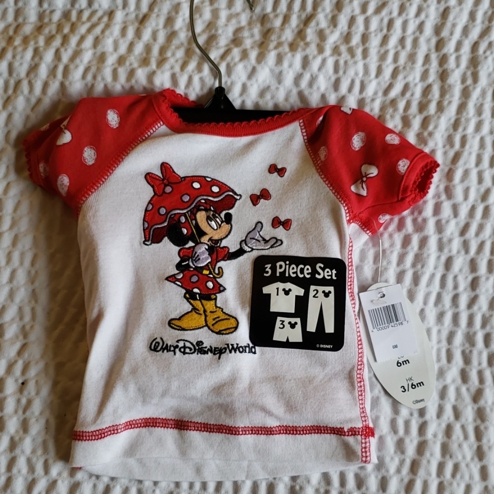 Minnie Walt Disney World 3 piece Baby Set